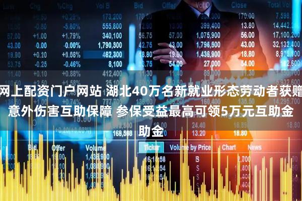网上配资门户网站 湖北40万名新就业形态劳动者获赠意外伤害互助保障&#32;参保受益最高可领5万元互助金